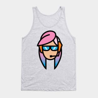 Headphones Girl Tank Top